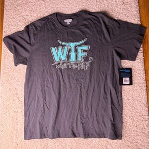 Men’s XXL Black What The Finn Short Sleeve Tee NWT